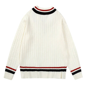 Collegiate V-Neck Sweater